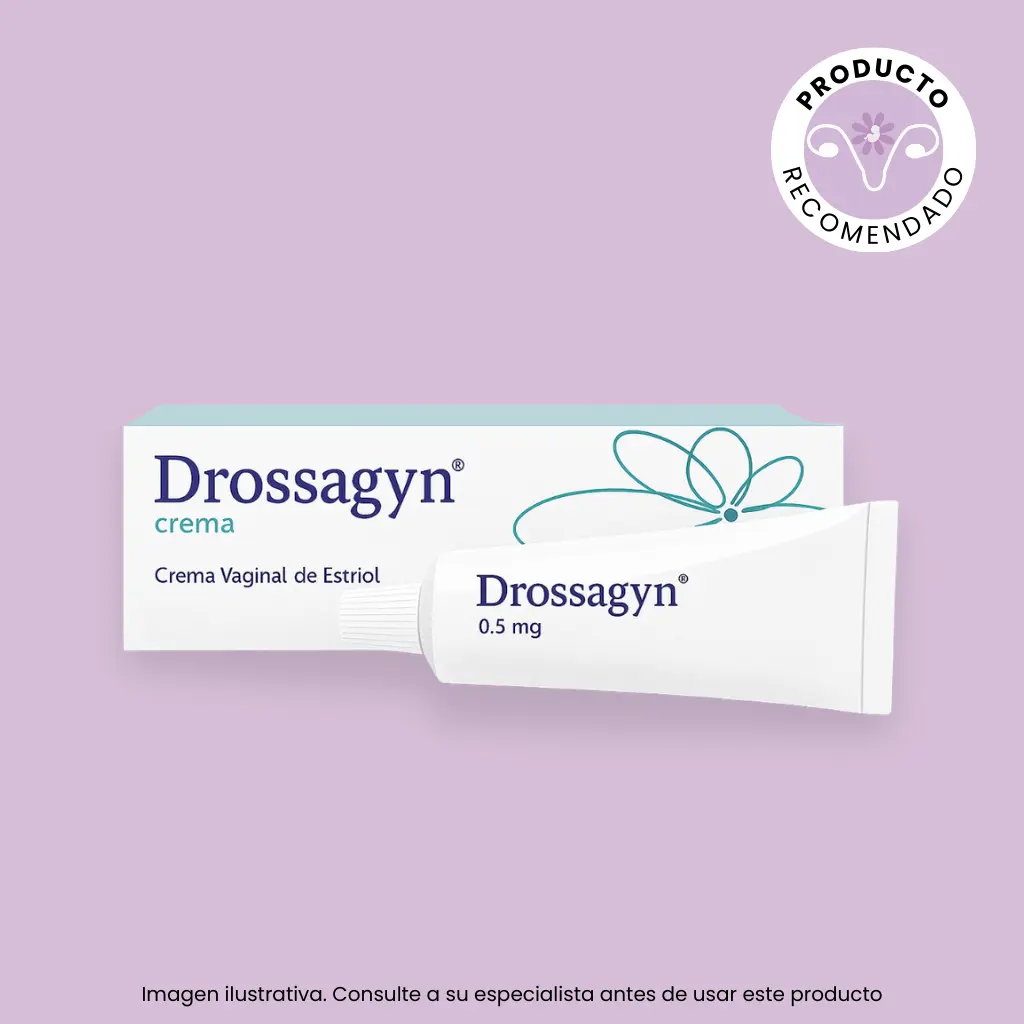 Crema vaginal Drossagyn 0.5 mg para aliviar los síntomas de la menopausia