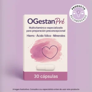 Imagen ilustrativa de Ogestan Pre, multivitamínico para mujeres en etapa preconcepcional.